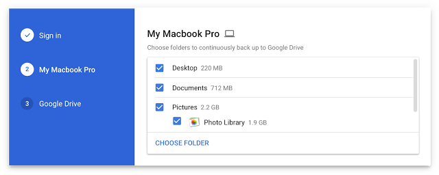 Google Backup and Sync for Mac